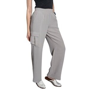 Aritzia Wilfred Highlight Cargo Pant Elastic Waist Ashen Gray Size S